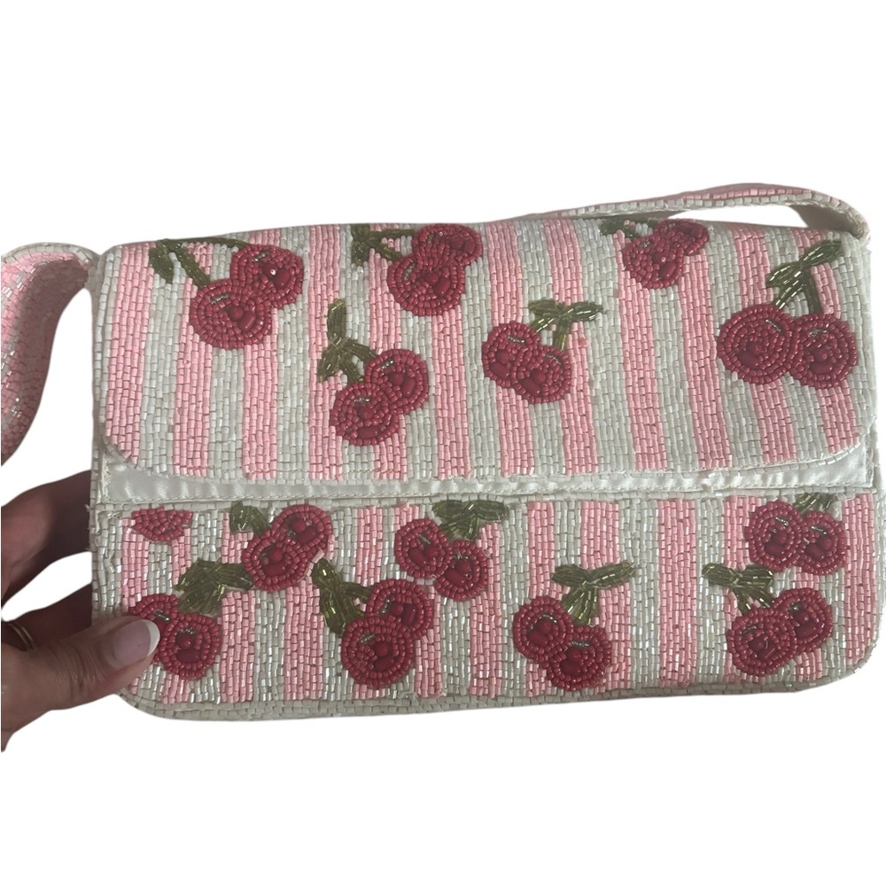 Viral TJ Maxx/Marshalls Cherry beaded bag NWT